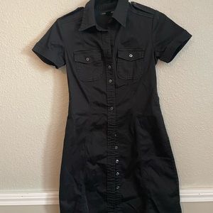 Black Cargo Mini Dress - Size 0P